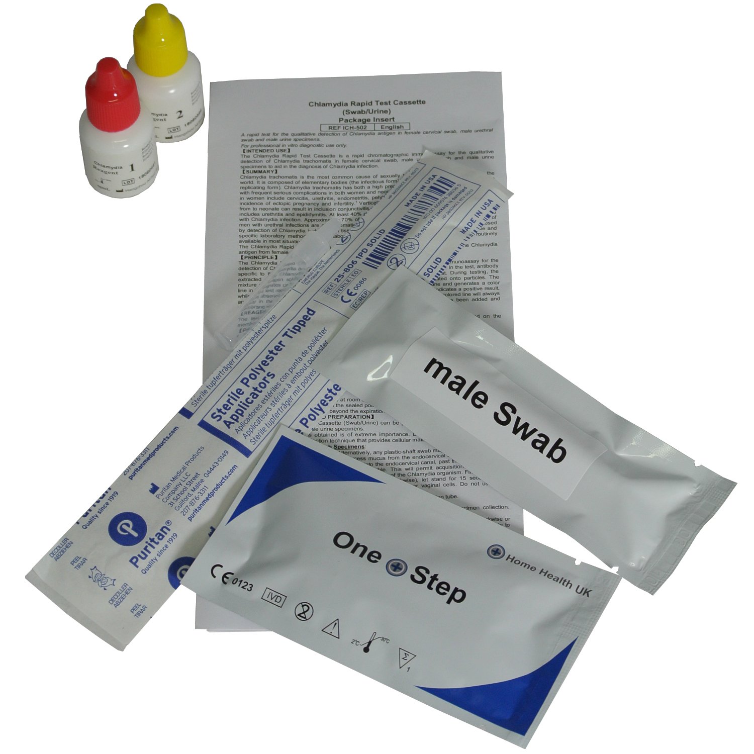20 x Chlamydia Test (Unisex) Professional Medical Swab Kit ...