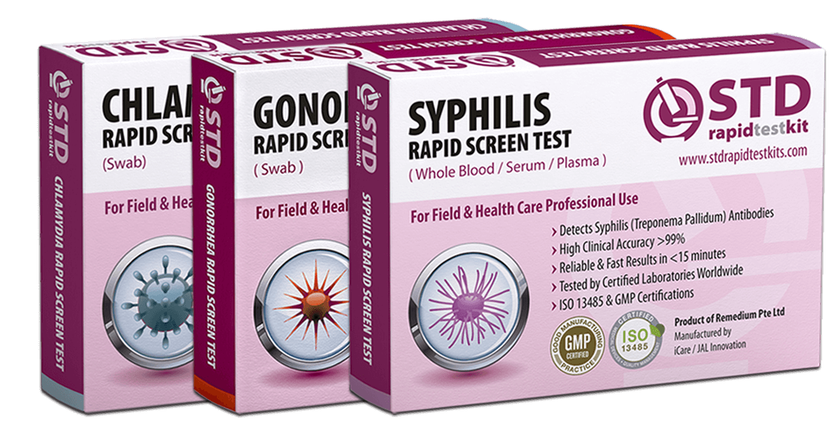 Chlamydia + Gonorrhea + Syphilis Rapid Test Kit