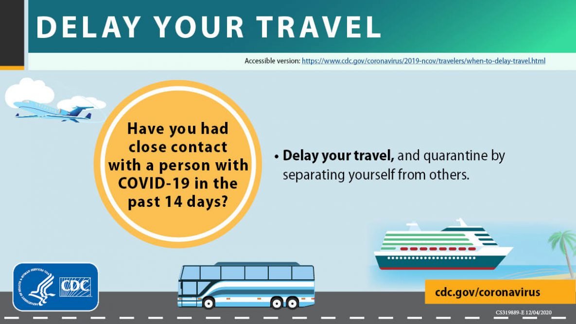 Know When to Delay your Travel to Avoid Spreading COVID