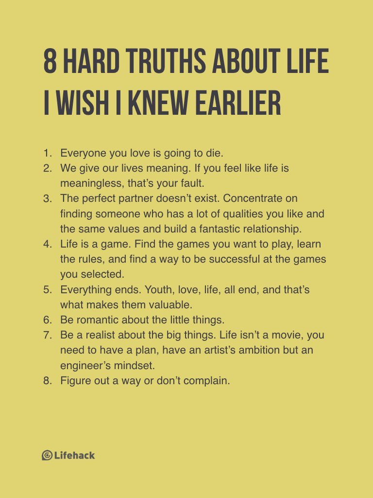 Once You Learn These 8 Hard Truths About Life, You